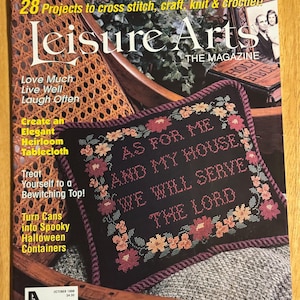 Leisure Arts Magazine, October1998 Crafts, Vintage Magazine, Vintage Craft Book