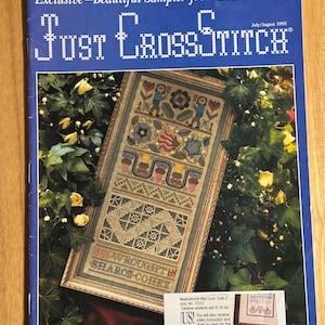 Cross Stitch Book, Vintage Cross Stitch Patterns, July/August 1995 Cross Stitch Magazine