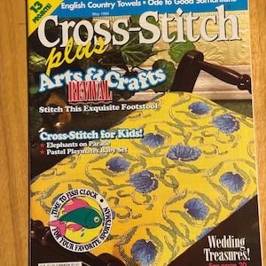 Cross Stitch Book, Vintage Cross Stitch Patterns, May 1995 Cross Stitch Magazine
