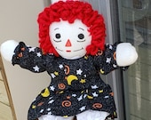 New Halloween print 10 quot Raggedy Ann Doll Handmade Classic 1 new doll, 2 outfit colors Soft Lovable Gift for any age little girl