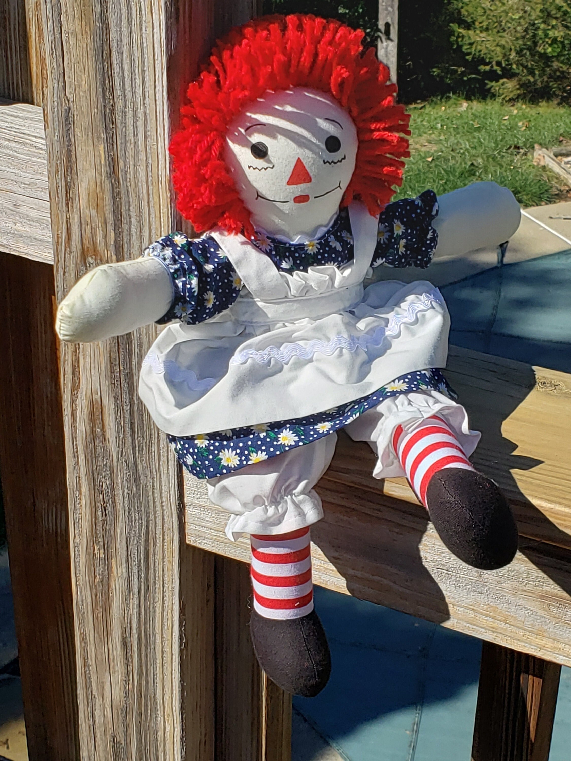 New Handmade 15 inch Raggedy Ann Dolls; Dress color Options- see phot…