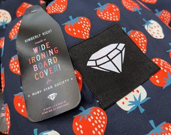 WIDE Strawberry Ironing Board Cover by Kimberly Kight for Ruby Star Society