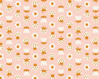 Strawbitties in Vintage Pink from the Picture Book collection by Kimberly Kight for Ruby Star Society