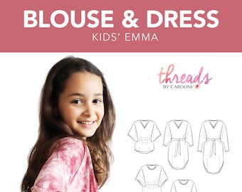 Kids' Emma blouse & dress - ENGLISH