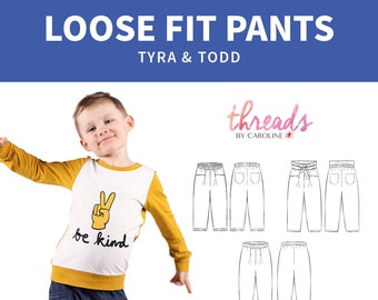 Tyra & Todd loose fit pants - ENGLISH