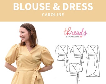 Caroline wrap blouse & dress