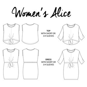 Womens Alice top & dress ENGLISH image 8