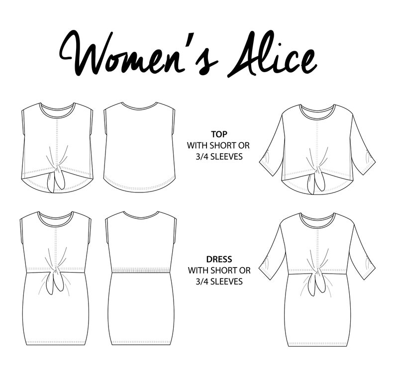 Womens Alice top & dress ENGLISH image 8