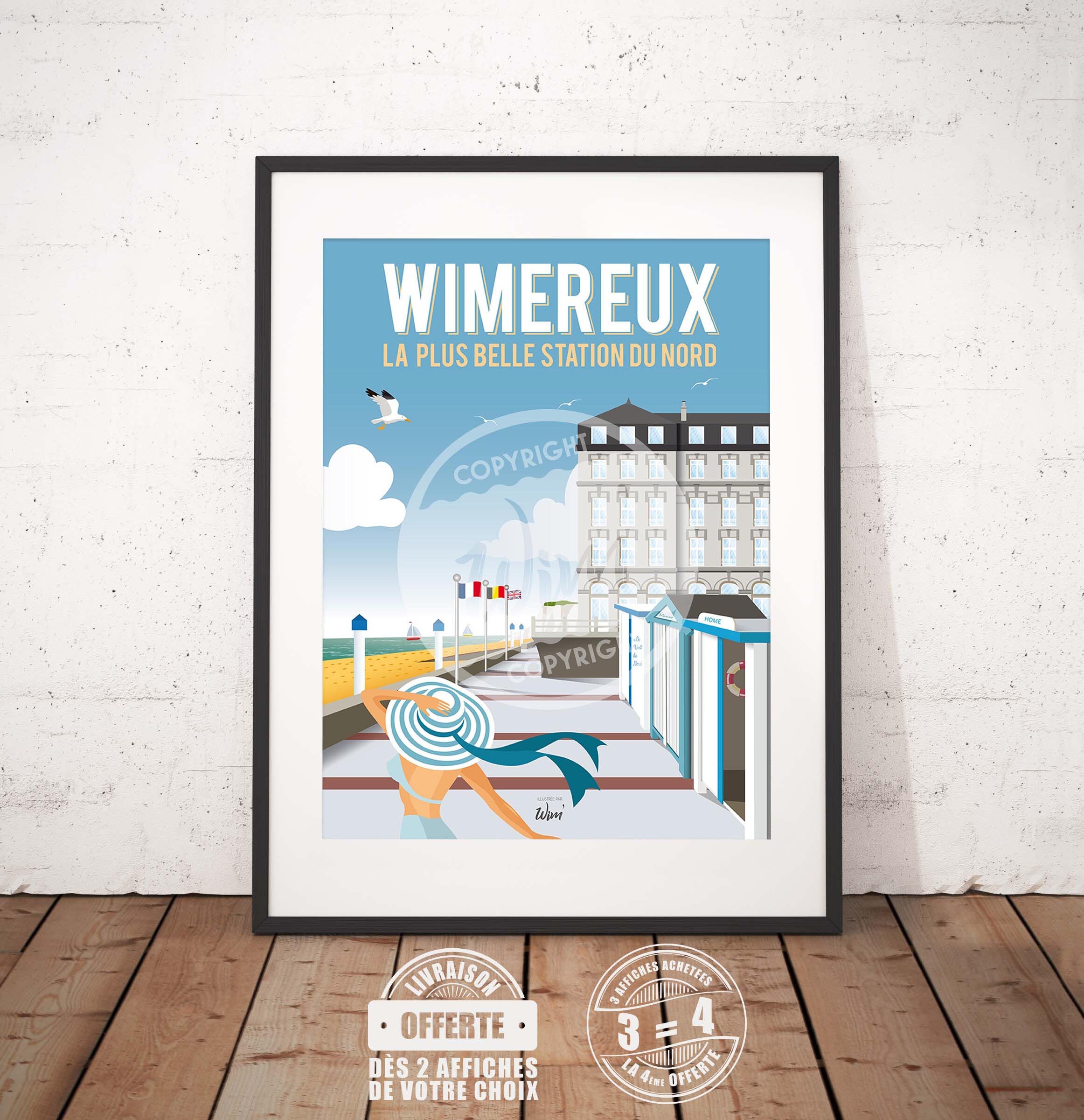 Wimereux - L'affiche de Déco Murale Balade sur La Digue