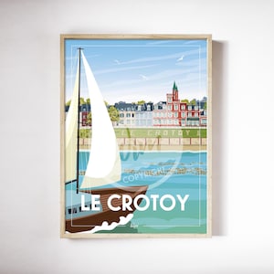 Affiche Le Crotoy - "Détente" 50x70cm