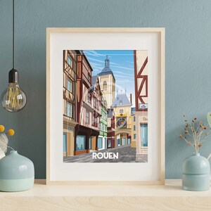 Póster Rouen - "Gran reloj"
