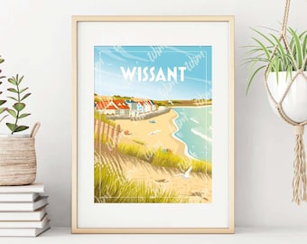 Póster de Wissant - "La Playa"