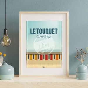 Poster Le Touquet - &quot;Touquet-Hütten&quot;