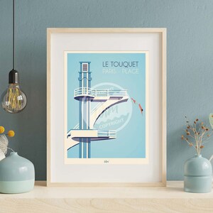 Affiche Le Touquet - "Plonge'Art"