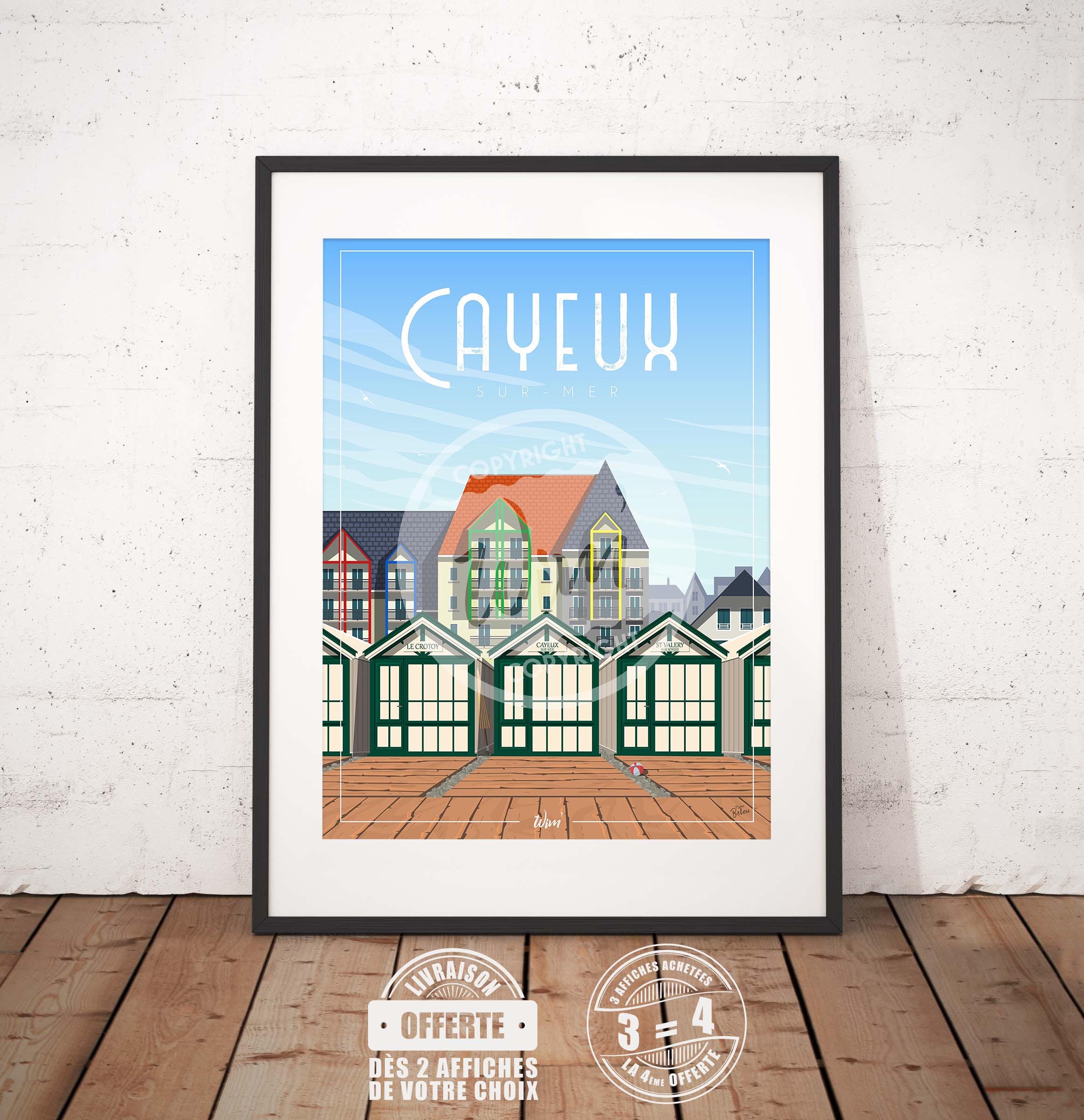 Cayeux-Sur-Mer - L'affiche de Déco Murale