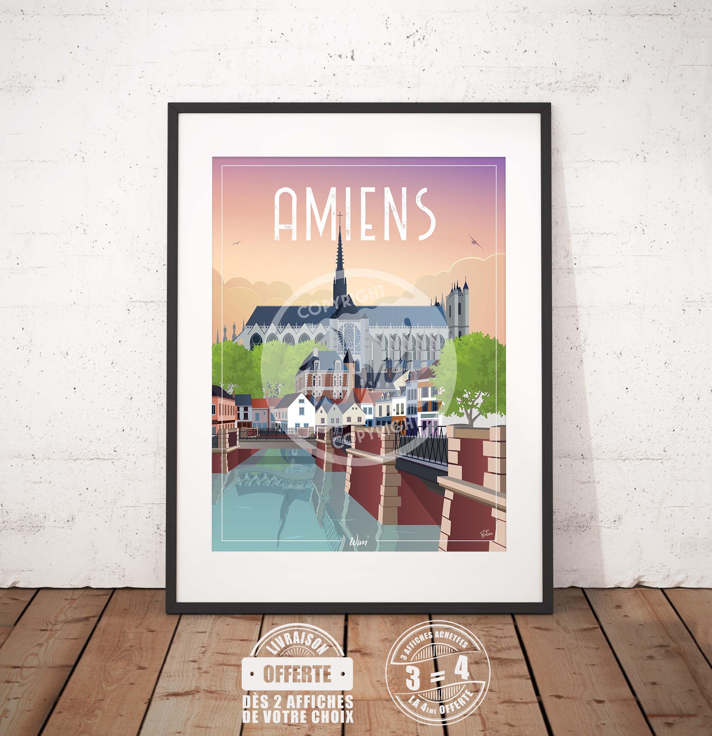 Amiens - L'affiche de Déco Murale