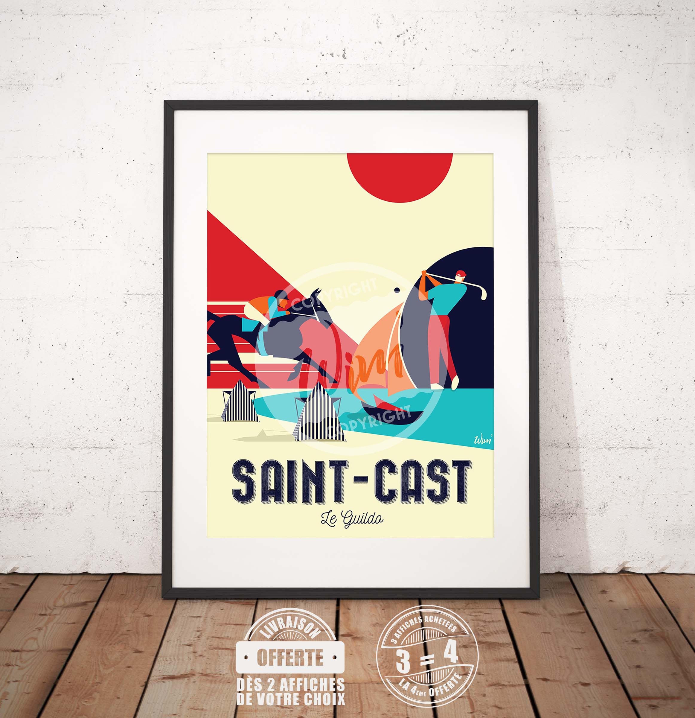 Saint-Cast-Le-Guildo - L'affiche de Déco Murale