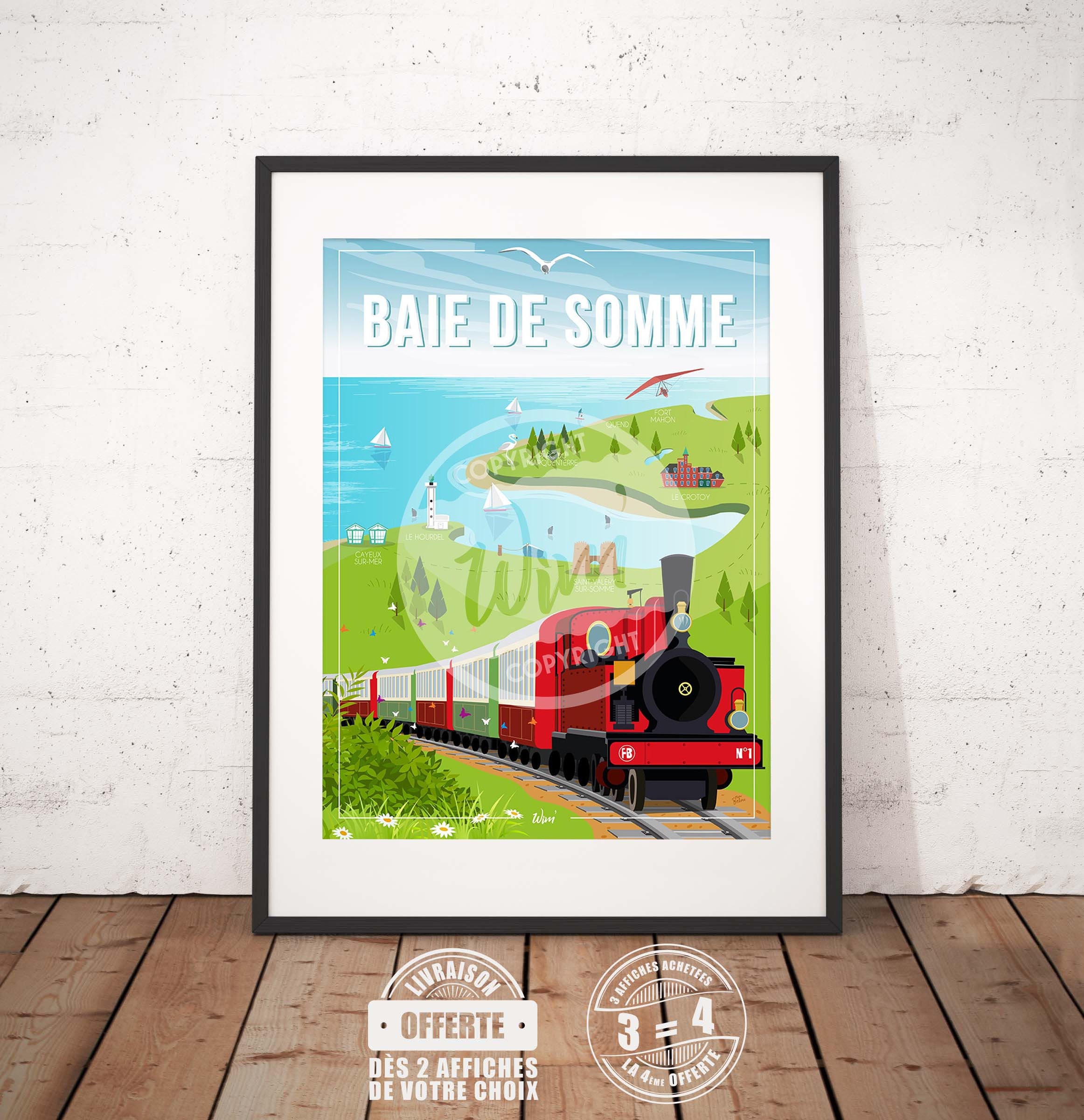 Baie de Somme - L'affiche Déco Murale