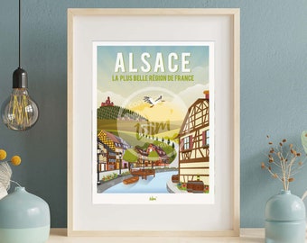 Cartel de Alsacia - "Mi Alsacia"