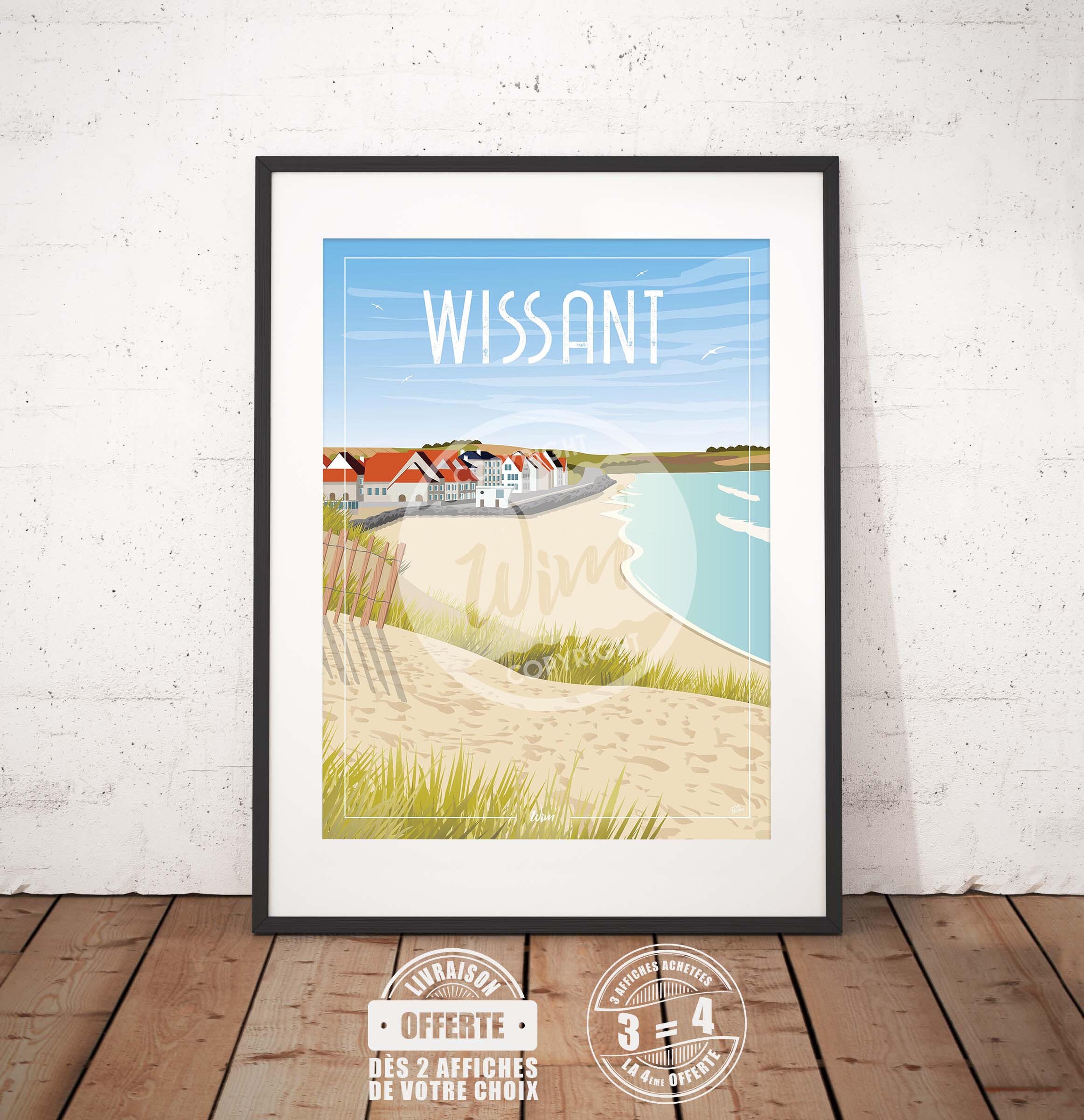 Wissant - L'affiche de Déco Murale La Plage