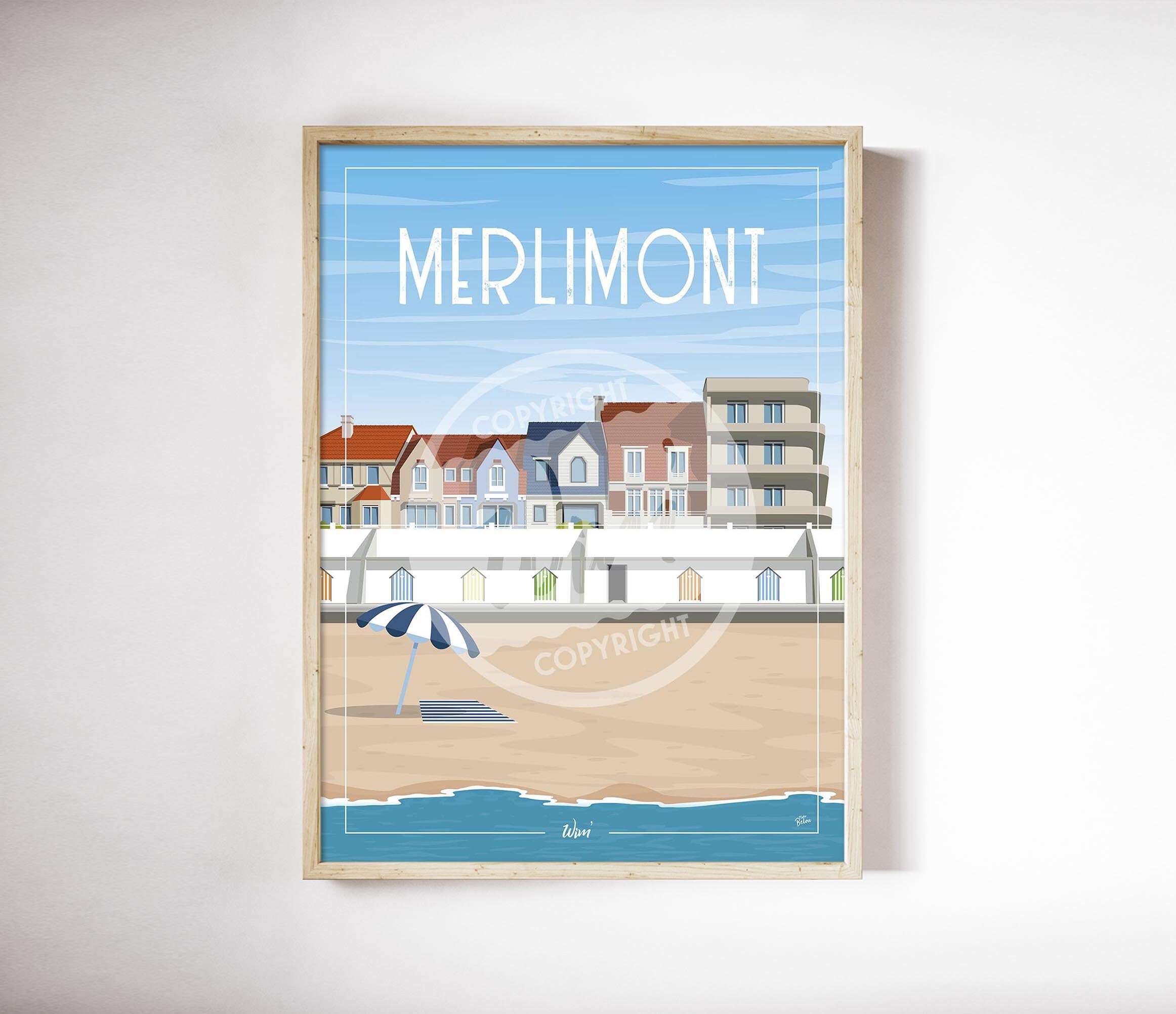 Merlimont - Plage L'affiche de Déco Murale