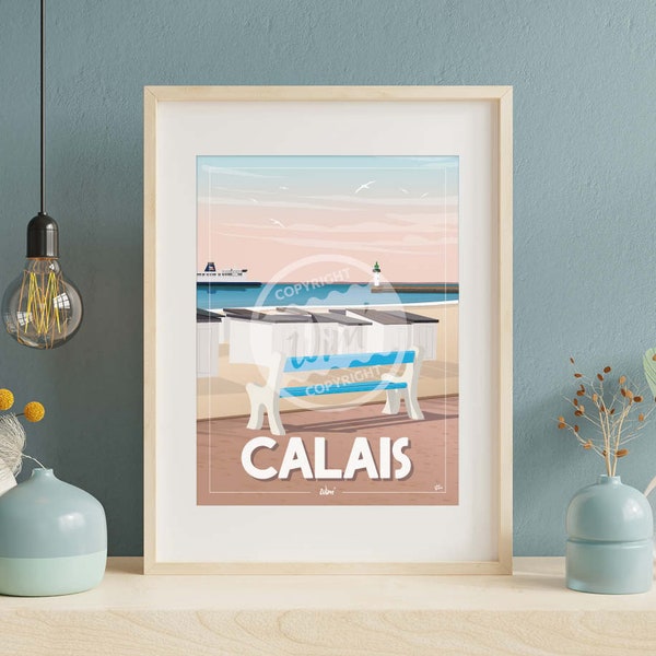 Affiche Calais - "Détente à Calais"