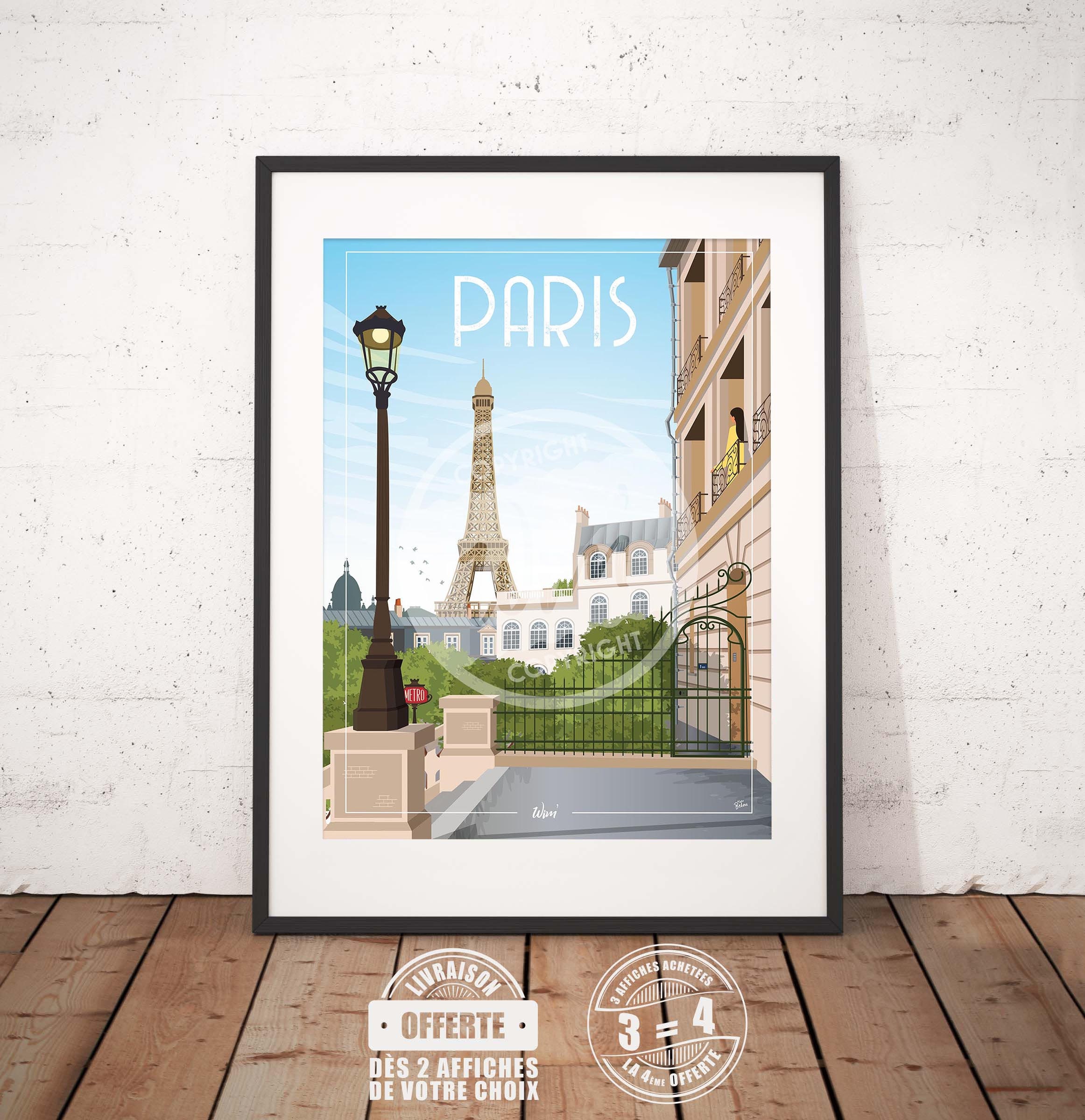 Paris - L'affiche de Déco Murale Paris Ma Belle