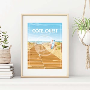 Póster de la Costa Oeste: "Sendero de la Playa"
