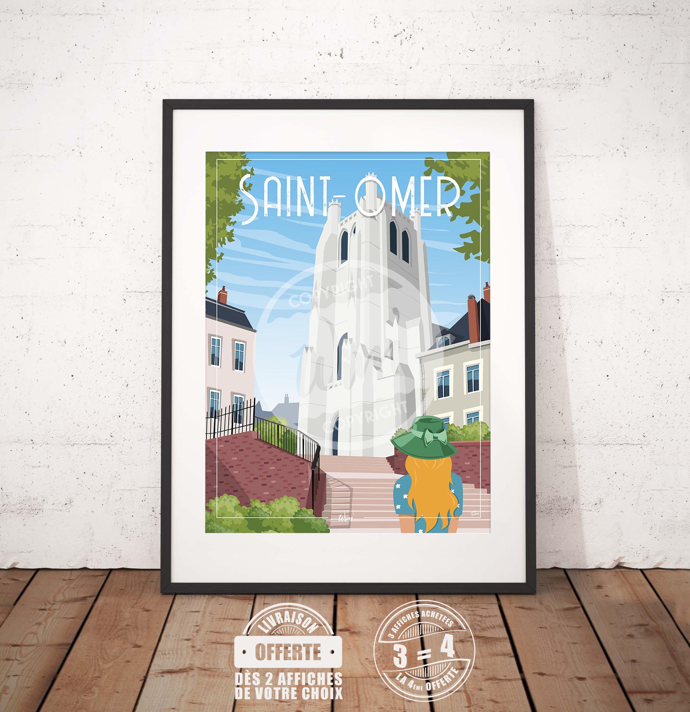 Saint-Omer - L'affiche de Déco Murale