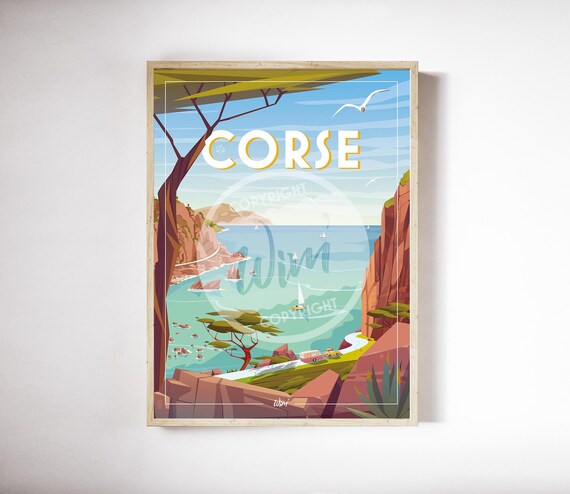 Affiche Corse 50x70cm