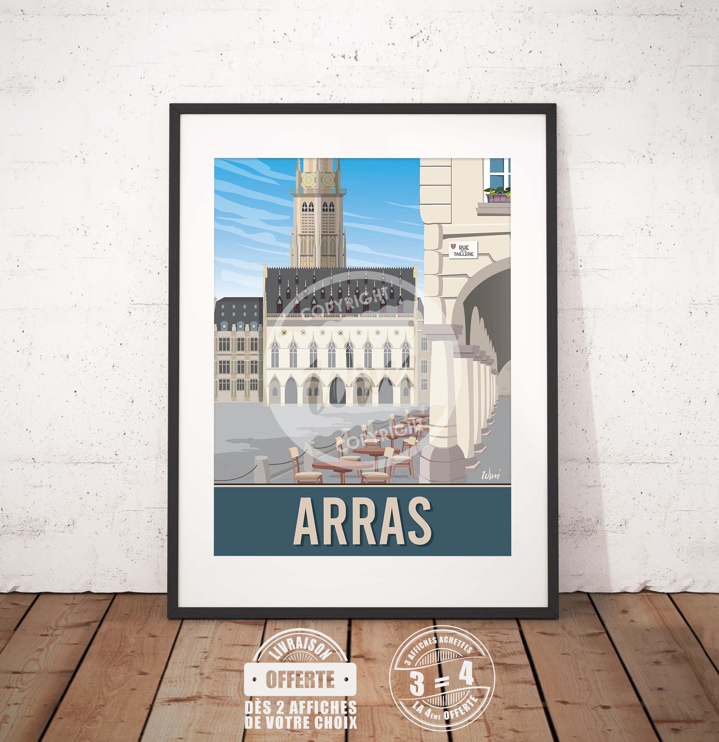 Arras - L'affiche de Déco Murale Place Des Héros