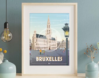 Poster Bruxelles-Brussels Recto-Verso