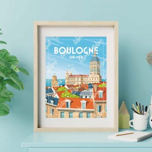 Affiche Boulogne-Sur-Mer - "Du côté de Boulogne"