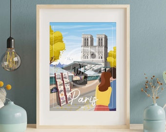 Affiche Paris - "Notre-Dame"