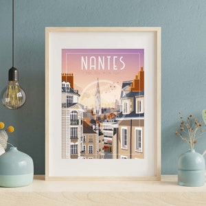 Pôster de Nantes - "Você, você meu telhado de Nantes"