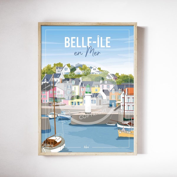 Affiche Belle-île-en-Mer 50x70cm