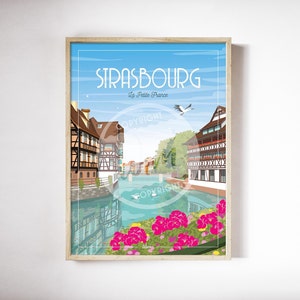 Pôster de Estrasburgo 50x70cm