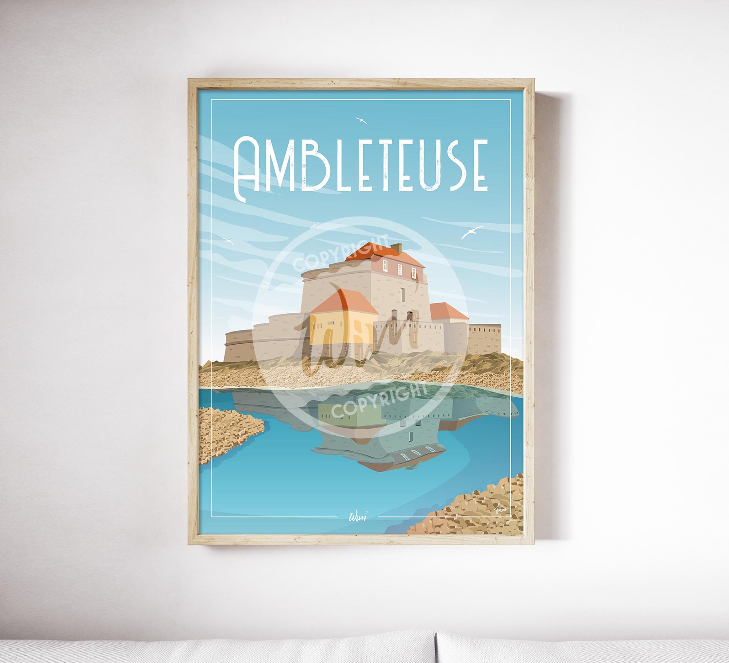 Ambleteuse - L'affiche de Déco Murale