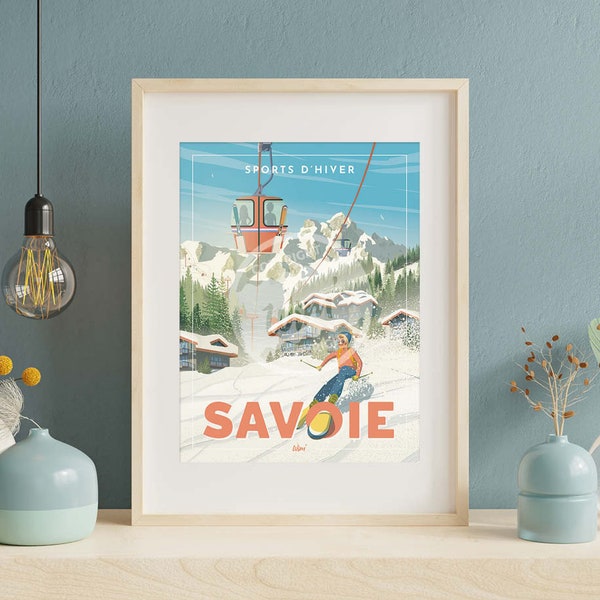 Affiche Montagnes - La Savoie