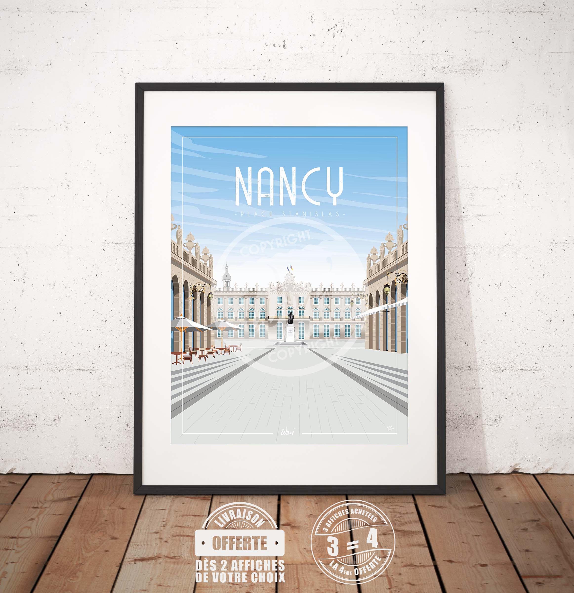Nancy - L'affiche de Déco Murale Nancy