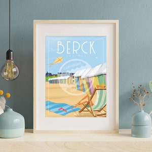 Affiche Berck-Sur-Mer - "Berck Plage"