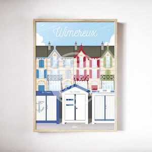 Affiche Wimereux - "Les Wimereusiennes" 50x70cm