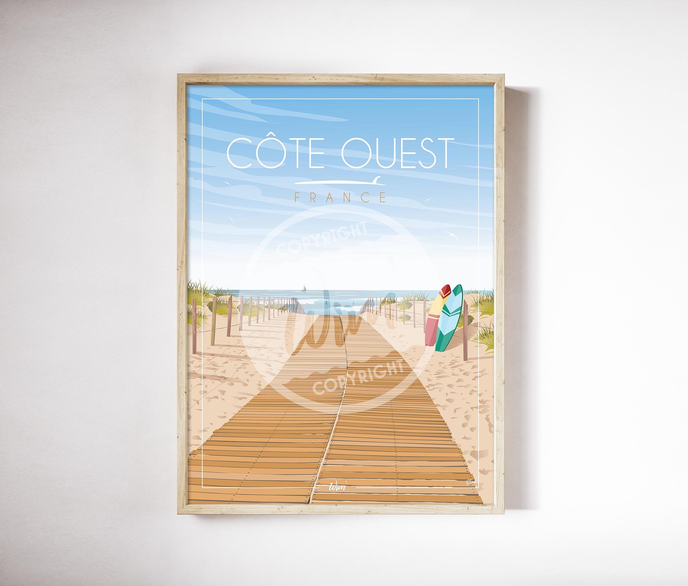 Côte Ouest - Chemin de La Plage