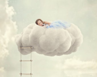 5 PACK Vintage Cloud Backdrop Background /  Newborn Photography Backdrop / Digital Background for Photographers / Magical Background