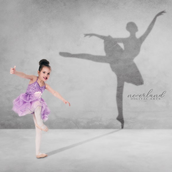 Ballerina Shadow Background for Photographers /  Instant Digital Download / Dancer Background / Backdrop