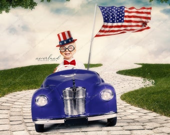 4th of July Background for Photography Composition / Independence Day Photo composite / Add Your Own Subject / Photoshop Background