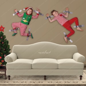 PAQUETE DE 2 Fondos de Noche Silenciosa para Composiciones de Fotografías / Fondos para Fotógrafos / Composiciones Navideñas / Cinta Adhesiva para la Pared