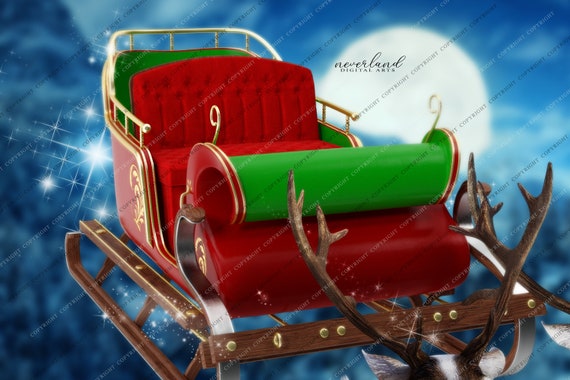 Toile De Fond Noël 7x5FT – Père Noël, Fenêtre, Renne, Guirlande – Pour Photobooth Et Fêtes