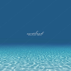 Under Water Composite Background / Digital Photography Backdrop for Photographers / Photoshop Overlays
