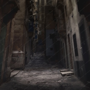 Dark Alley Background for Photography Composite /  Backdrop For Photographers / Photoshop Composition / Spooky / Halloween